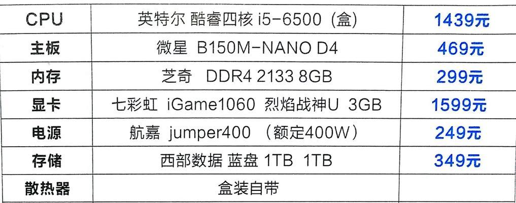 如何选择性价比高的电脑配置单（节省开支）